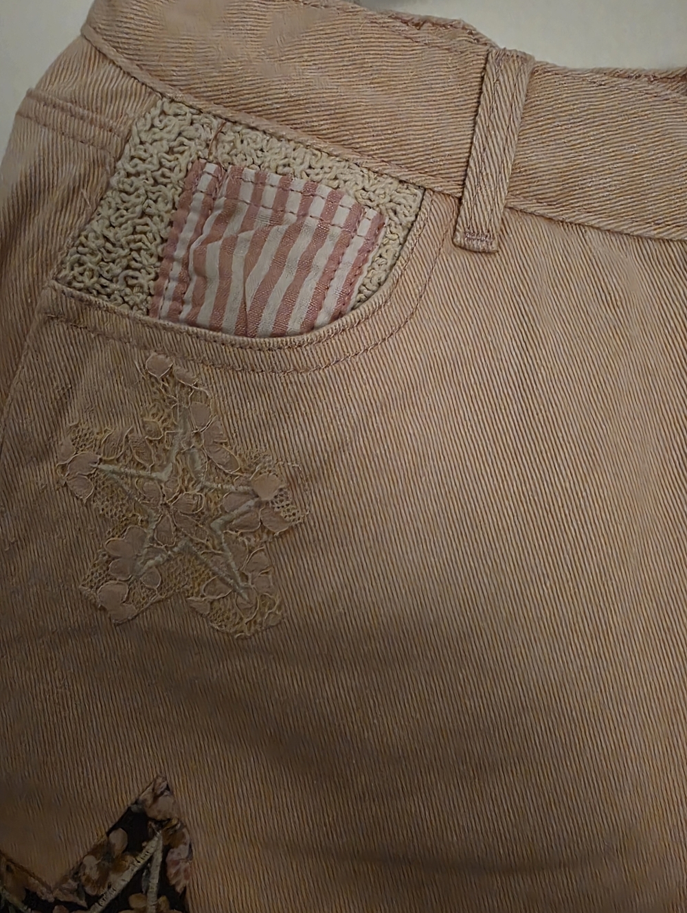 POL Dusty Pink Soft Denim with Elastic Waistband On Back..W- 16 Inseam 27 Beauty - Picture 6 of 6